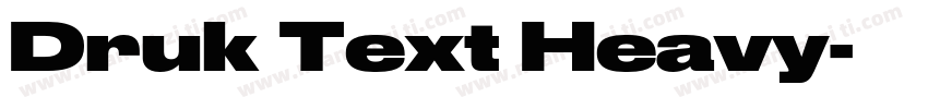 Druk Text Heavy字体转换